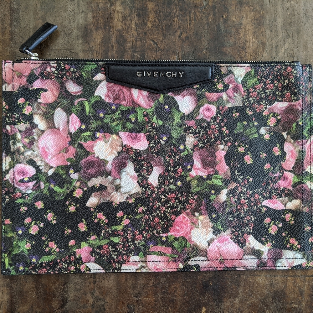 Givenchy Antigona Medium Floral Pouch Clutch